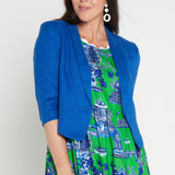 Perfect Linen Blazer in blue