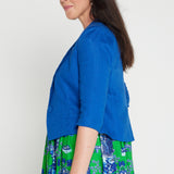 Perfect Linen Blazer in blue