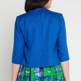 Perfect Linen Blazer in blue