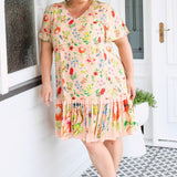 Maldives Mini Dress in little wonder peach