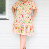 Maldives Mini Dress in little wonder peach