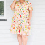 Maldives Mini Dress in little wonder peach