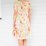 Maldives Mini Dress in little wonder peach