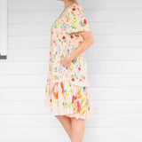 Maldives Mini Dress in little wonder peach
