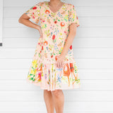 Maldives Mini Dress in little wonder peach