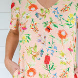 Maldives Mini Dress in little wonder peach