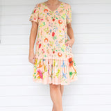 Maldives Mini Dress in little wonder peach