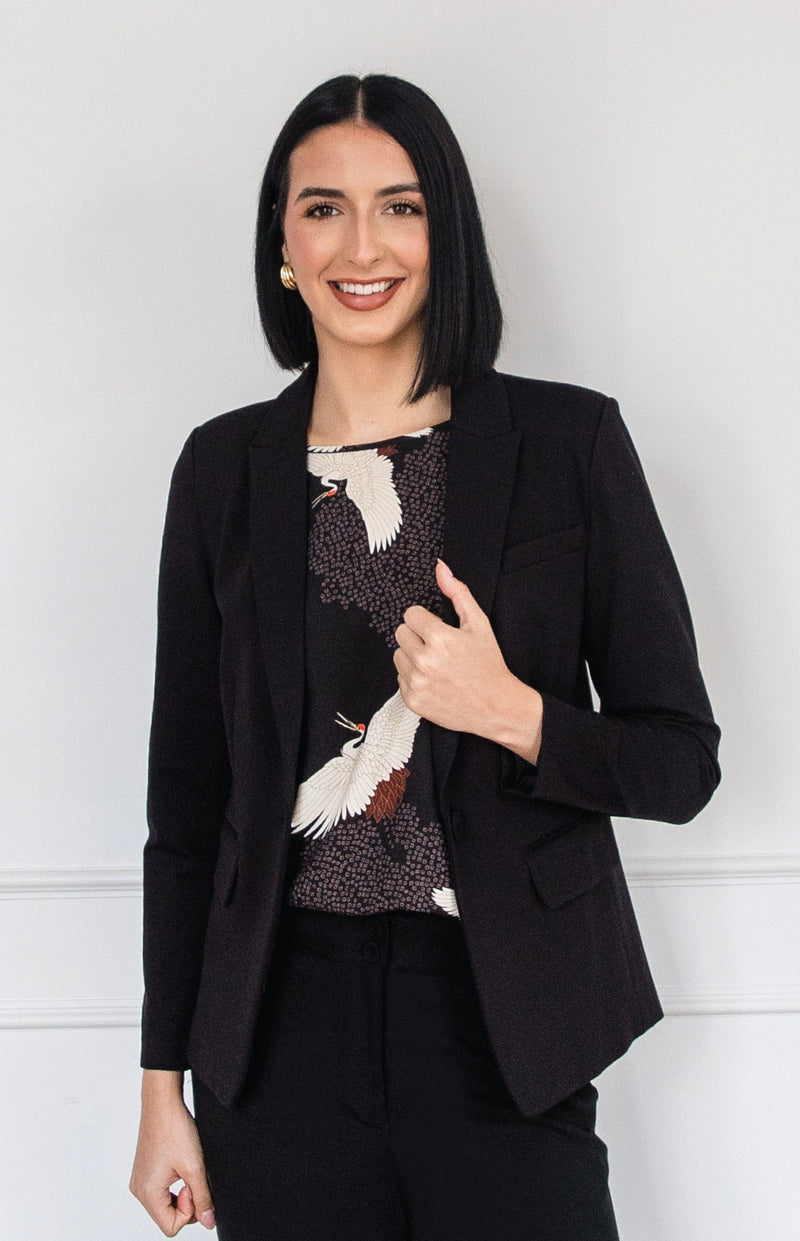 Manhattan Ponte Blazer in black