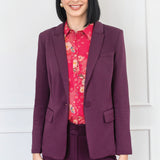 Manhattan Ponte Blazer in mulberry