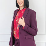 Manhattan Ponte Blazer in mulberry