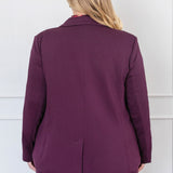 Manhattan Ponte Blazer in mulberry
