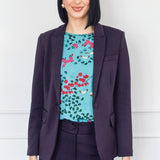 Manhattan Ponte Blazer in navy