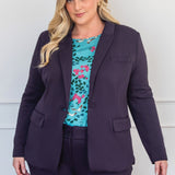 Manhattan Ponte Blazer in navy