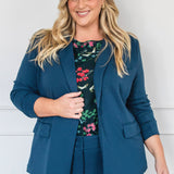 Manhattan Ponte Blazer in petrol