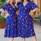 Arabella Dress in ladybug navy