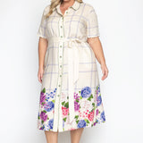 Maya Shirt Dress in daydreamers cream