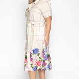 Maya Shirt Dress in daydreamers cream