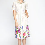 Maya Shirt Dress in daydreamers cream