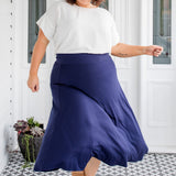 Bamboo Must Have Skirt in navy