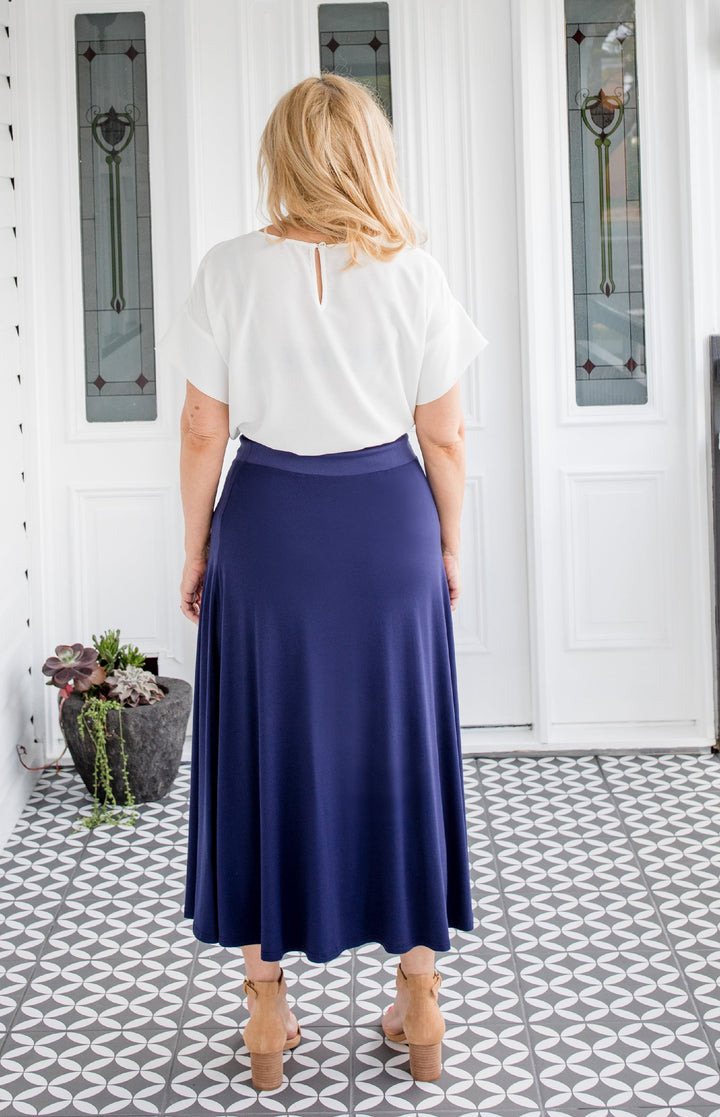 PRE-ORDER Bamboo Must Have Skirt in navy