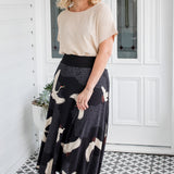 Bamboo Must Have Skirt in poetry in motion black