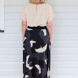 Bamboo Must Have Skirt in poetry in motion black