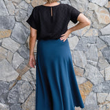 Our Favourite Ponte Skirt in teal