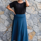 Our Favourite Ponte Skirt in teal