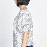 PRE-ORDER Pretty Please Reversible Top in navy broderie