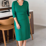 Nevenka Dress in emerald