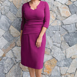 Nevenka Dress in plum
