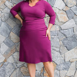 Nevenka Dress in plum
