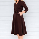 Sloane Dress in espresso