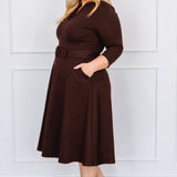 Sloane Dress in espresso