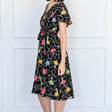Arabella Dress in ballerina black
