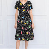 Arabella Dress in ballerina black