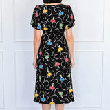 Arabella Dress in ballerina black
