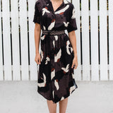 Obi Reversible Belt in star/black