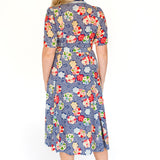 Peachy Dress in peach blossoms