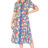 Peachy Dress in peach blossoms