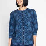 Penelope Blouse in sweet nothings blue