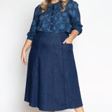 Penelope Blouse in sweet nothings blue