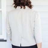 Perfect Linen Blazer in oatmeal