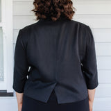Perfect Linen Blazer in black