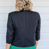 Perfect Linen Blazer in black