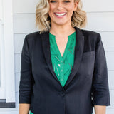Perfect Linen Blazer in black