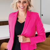 Perfect Ponte Blazer in pink