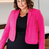 Perfect Ponte Blazer in pink