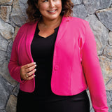 Perfect Ponte Blazer in pink