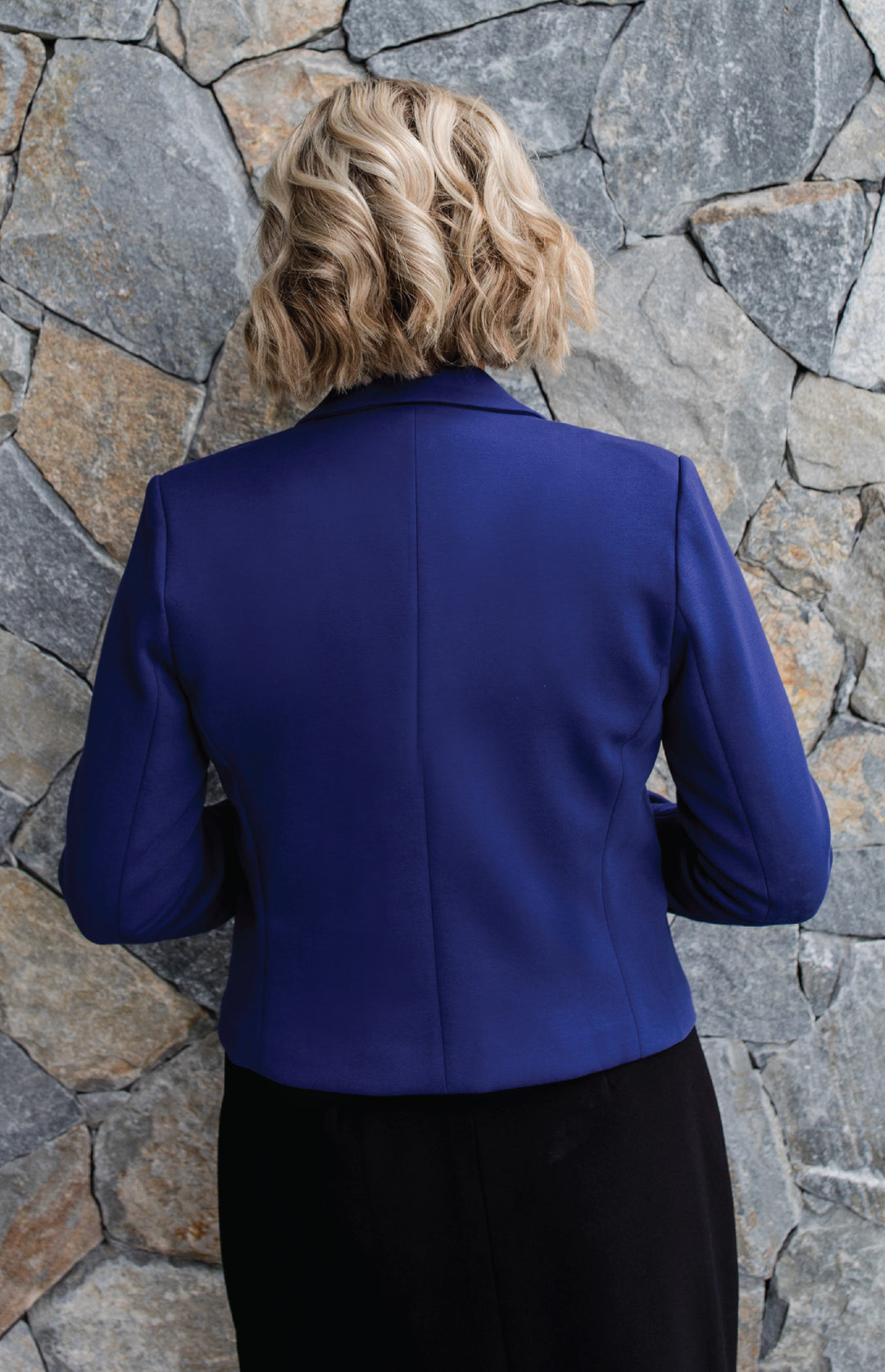 Perfect Ponte Blazer in cornflower